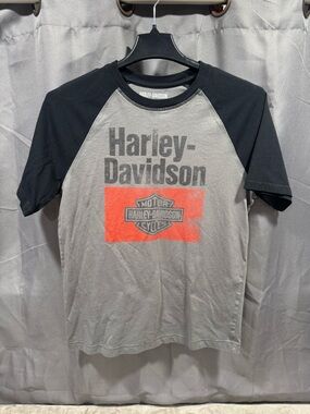 Harley-Davidson Black & Gray Short Sleeve Tee